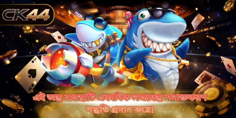 এই অস্ত্র ব্যবস্থাটি একাধিক লক্ষ্যবস্তু শনাক্তকরণ পদ্ধতি প্রদান করে।