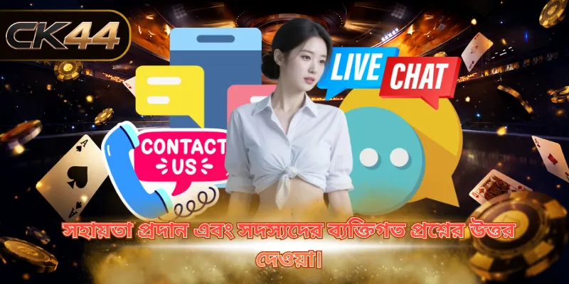 সহায়তা প্রদান এবং সদস্যদের ব্যক্তিগত প্রশ্নের উত্তর দেওয়া।